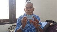 jonas Jonas Benu (60), salah satu peserta JKN dari segmen Penerima Bantuan Iuran (PBI) asal Soe, Kabupaten Timor Tengah Selatan