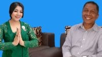 kristo Direktur SIAGA Center Yusinta Ningsih Nenobahan (kiri) dan Ketua Tim Pemenangan Paket SIAGA, Kristo Blasin (kanan)