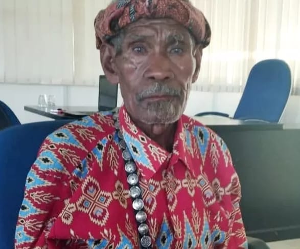 Benyamin Tefa, warga Desa Op, Kecamatan Nunkolo, Kabupaten Timor Tengah Selatan (TTS).