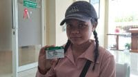 Yunia Maulani (24), seorang peserta Program Jaminan Kesehatan Nasional (JKN),