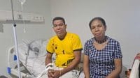 Zet Blegur (49), salah satu pasien peserta program JKN ketika menjalani masa perawatan di salah satu rumah sakit yang ada di Kota Kupang beberapa waktu lalu.