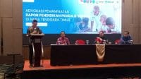 rapor 1 Kepala Pusat Standar dan Kebijakan Pendidikan, Badan Standar, Kurikulum, dan Asesmen Pendidikan Kemendikdasmen, Irsyad Zamjani, saat membuka kegiatan lokakarya Advokasi Pemanfaatan Rapor Pendidikan dan Sekolah di Nusa Tenggara Timur yang diselengarakan lembaga Inovasi untuk anak sekolah Indonesia (INOVASI) di Kupang, Selasa. Foto/Mediasintt.com/Beny