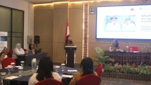 Wakil Bupati Kupang Wakil Bupati Kupang Aurum O Titu Eki saat membuka Pelatihan Safeguarding dan Lokakarya PSEA Program di Kupang, Rabu. MEDIASINTT.COM/HO-PROKOPIM SETDA KABUPATEN KUPANG