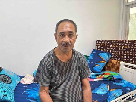 Septiory Simon (60) salah satu penerima manfaat dari program JKN
