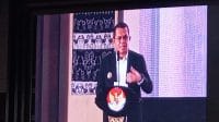 KETERANGAN FOTO/MEDIASINTT.COM/ADE - Gubernur Nusa Tenggara Timur Melkiades Laka Lena membuka Diskusi Publik Survei Kepuasan Masyarakat (SKM) yang mengukur capaian satu tahun kinerjanya bersama Wakil Gubernur Johni Asadoma, Jumat (20/2).