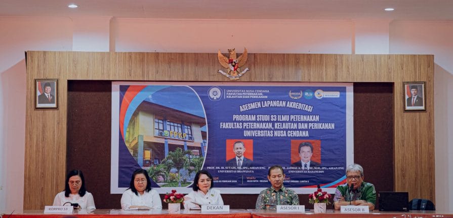 undana 2 – FOTO/HUMAS UNDANATim asesor Badan Akreditasi Nasional Perguruan Tinggi (BAN-PT) melakukan visitasi ke Universitas Nusa Cendana Kupang khususnya di Program Studi Doktor (S3) Ilmu Peternakan, Senin (2/2/2026).
