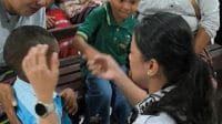 Wakil Bupati Kupang Aurum Titu Eki bersama Tim Percepatan Pencegahan Stunting Kabupaten Kupang melaksanakan kunjungan lapangan dan monitoring kegiatan Posyandu di Desa Kiuoni, Kecamatan Fatuleu, Rabu (18/02/2026).