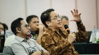 KETERANGAN FOTO/HO-HUMAS UNDANA- Dirjen Risbang sekaligus Ketua Dewan Pengawas Undana, Dr. Fauzan Adziman, S.T., M.Eng., dalam hari keempat Rapat Tinjauan Manajemen (RTM) Undana di Hotel Harper, Kupang, Sabtu (28/2).