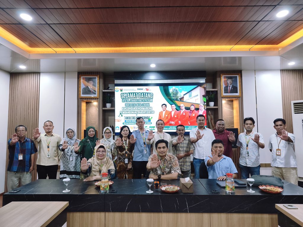 wbk - Unit Pelaksana Teknis Laboratorium Lahan Kering Kepulauan (UPT LLKK) Universitas Nusa Cendana (Undana) Kupang, Provinsi Nusa Tenggara melaksanakan kegiatan benchmarking ke Fakultas Kehutanan Universitas Hasanuddin (Unhas), Makassar, pada 7 hingga 11 April 2026, guna mendalami praktik terbaik pembangunan Zona Integritas menuju Wilayah Bebas dari Korupsi (WBK).