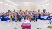 Lokakarya Penuntasan Literasi Berbasis Ekosistem Pendidikan yang melibatkan pemerintah daerah, kementerian, dan mitra pembangunan.