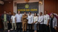 Rektor Undana, Prof. Dr. Ir. Jefri S. Bale, S.T., M.Eng menerima audiensi dari Bank NTT yang menawarkan pembaruan sistem pembayaran digital instan melalui platform Host to Host (H2H) dan Virtual Account Custom API . foto-ho humas undana.