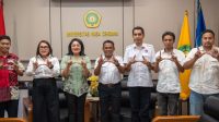 Wakil Rektor I Undana Prof. Dr. drh. Annytha I.R. Detha, M.Si. saat menerima jajaran Direksi KIB di Ruang Rapat Rektor Undana pada Kamis (23/7/2026).
