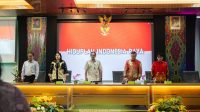 Rektor Undana, Prof. Dr. Ir. Jefri S. Bale, S.T., M.Eng., membuka Workshop dan Pelatihan Manajemen Risiko di Aula Prof. Agus Benu, Gedung Pascasarjana Lantai III Undana, Kupang, pada Rabu (8/7/2026).