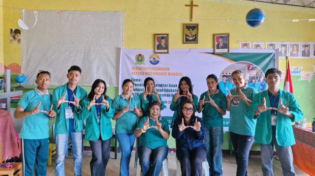 Universitas Persatuan Guru (UPG) 1945 NTT melalui mahasiswa Kuliah Kerja Nyata (KKN) Kelompok 24 bersama Dosen Pendamping Lapangan melaksanakan kegiatan Pengabdian kepada Masyarakat (PKM) Mandiri di TK Dorkas, Kelurahan Nunhila, Kota Kupang, Jumat (24/7/2026).