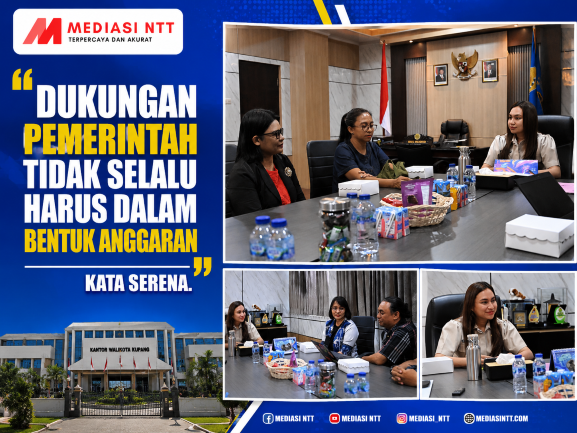 Wakil Wali Kota Kupang, Serena Cosgrova Francis, S.Sos., M.Sc., saat menerima audiensi Tim Pelayanan Konven Pelayan Kupang Daratan Semau di Ruang Kerja Wakil Wali Kota Kupang, Kamis (27/8). Foto Prokopim Setda Kota Kupang.