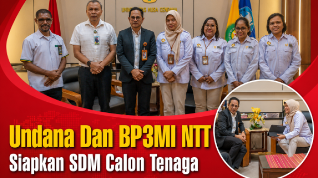 Balai Pelayanan Pelindungan Pekerja Migran Indonesia (BP3MI) melakukan penjajakan kolaborasi bersama Undana yang berlangsung di ruang rapat Rektor Undana, Kupang, pada Senin (31/8/2026).