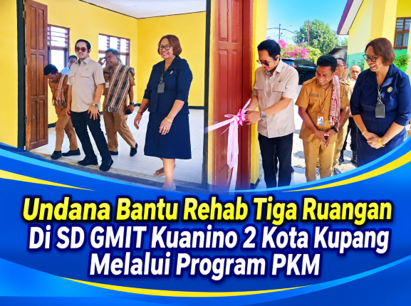 Undana Bantu Rehabilitasi Ruangan Belajar SD GMIT 2 Kuanino Kota Kupang