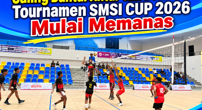 PJKR UKAW Bantai Fakultas Hukum Tiga Set Pembukaan SMSI CUP I 2026