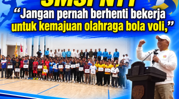 Pemda NTT Dan PBVSI  Apresiasi SMSI Gelar Turnamen Bola Voli