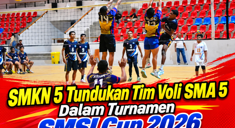 SMKN 5 Kupang Taklukan SMA 5  Dalam Tiga Set