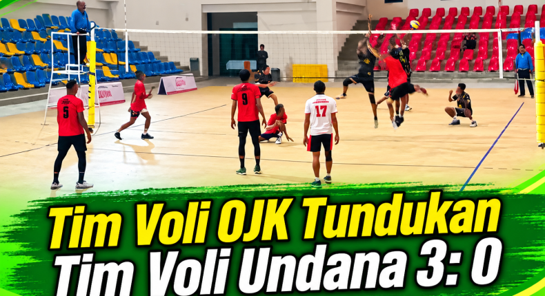 Tim Voli OJK Gebuk  FKIP Undana Dalam Turnamen SMSI Cup 3-0